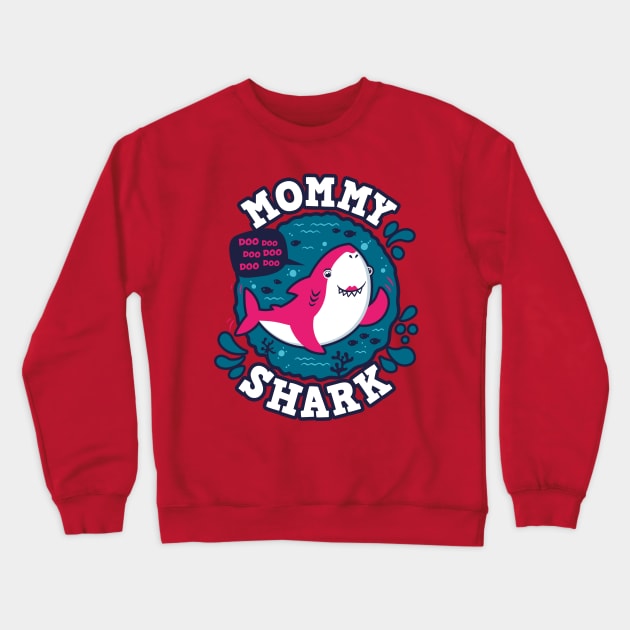 Mommy Shark (trace) Crewneck Sweatshirt by Olipop